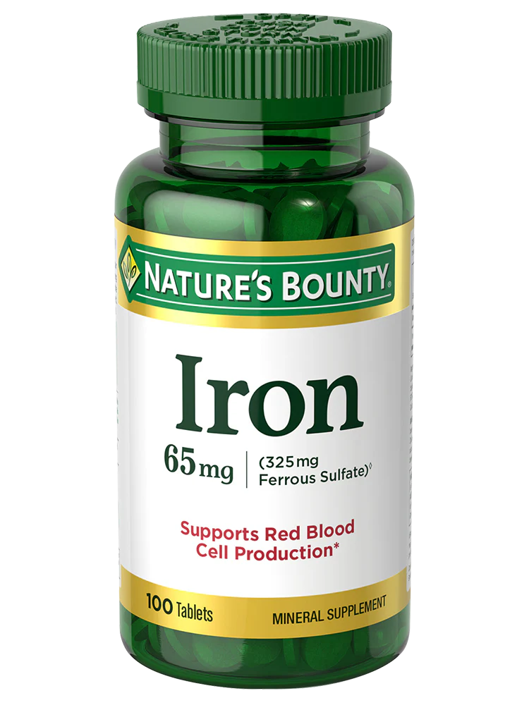 Iron  65 mg, 100 Tablets