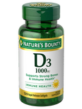Vitamin D3  1,000 IU 25MCG, 120 Softgels