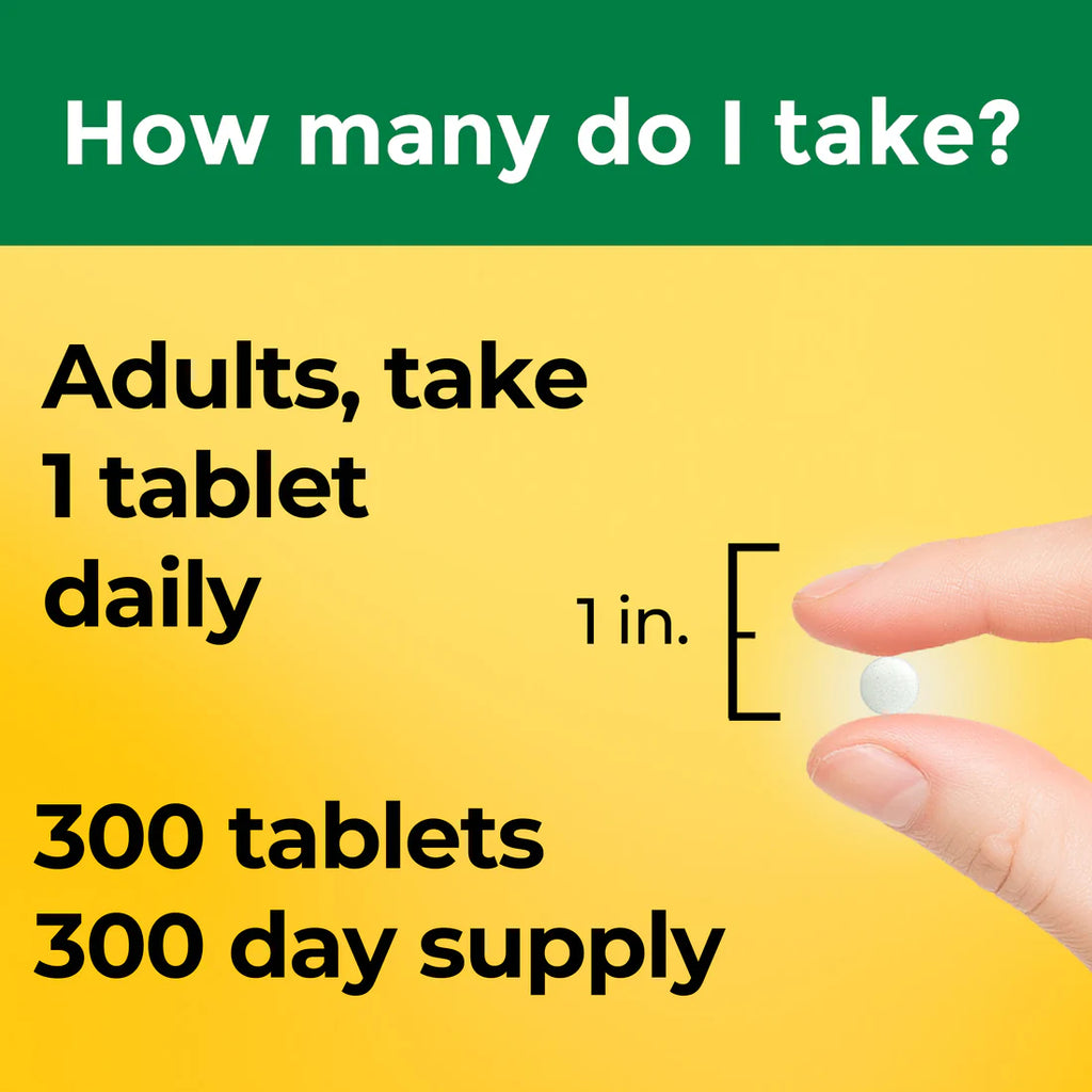 Vitamin D3 1000 IU (25 mcg) 300 Tablets