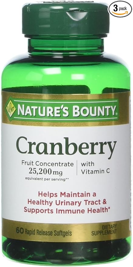 Cranberry  25,200 mg equivalent per serving**, 60 Softgels