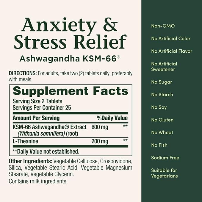 Anxiety & Stress Relief  50 Tablets