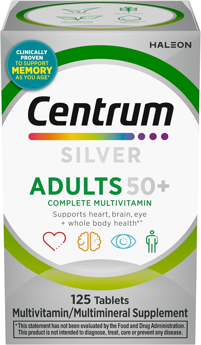 Centrum Multivitamin For Adults 50 Plus, 125 Capsules