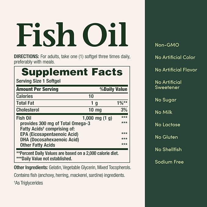 Fish Oil  1,000 mg, 145 Softgels