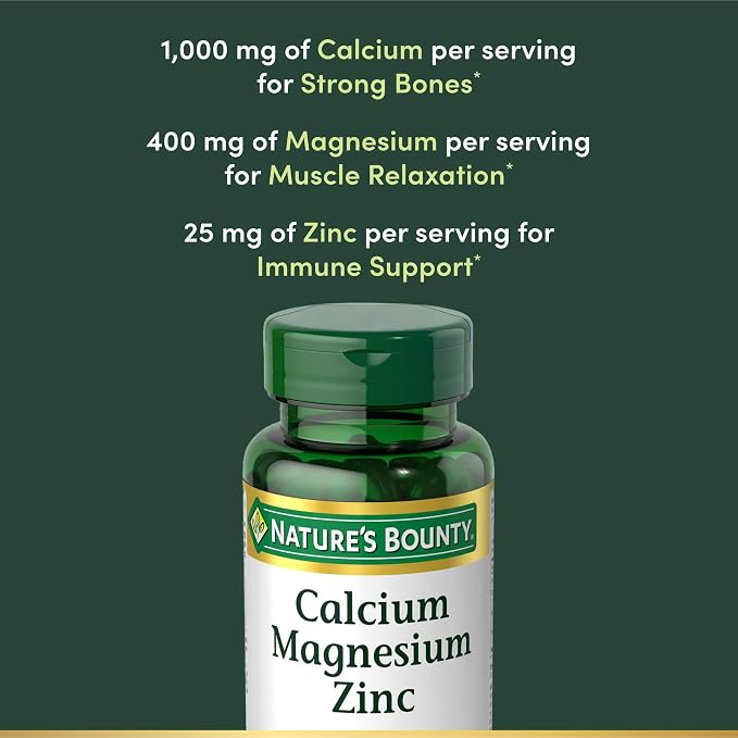 Calcium Magnesium Zinc  100 Caplets