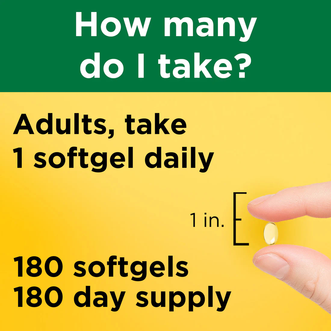 Vitamin D3 1000 IU (25 mcg) 180 Softgels