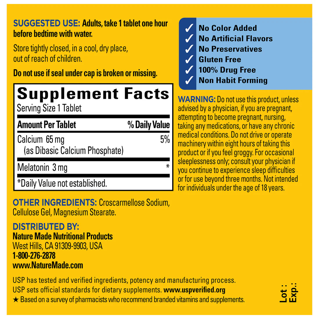 Melatonin 3mg 240 Tablets