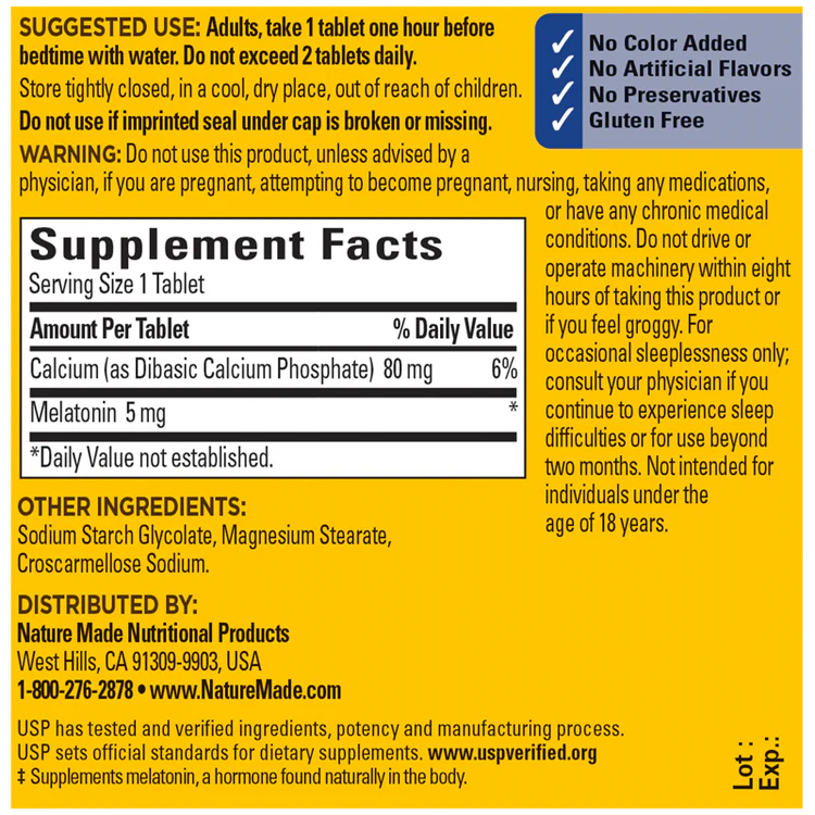 Melatonin 5mg 90 Tablets