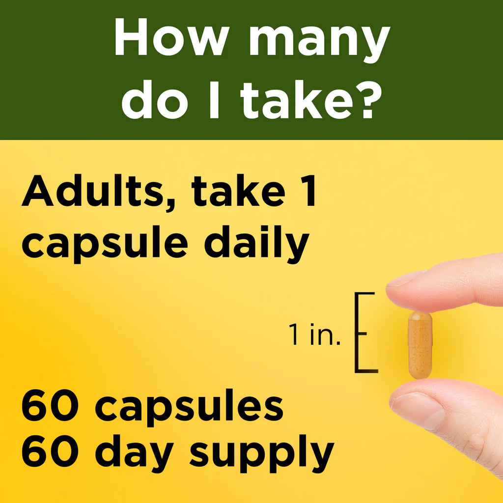 500 mg Turmeric Curcumin 60 Capsules