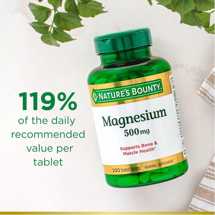 Magnesium  500 mg, 200 Tablets