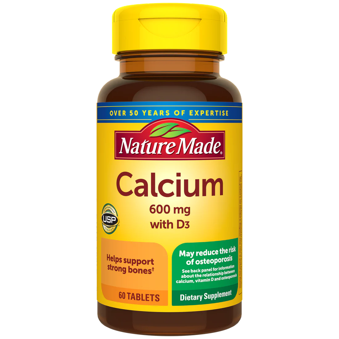 Calcium 600 mg with Vitamin D3 60 Tablets