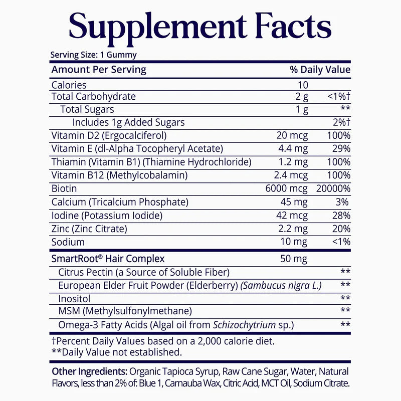 SugarbearPRO® Hair Vegan Vitamin Gummies - 1 Month Supply
